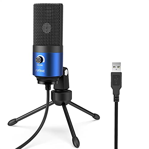 FIFINE USB Computer Microphone for Recording YouTube Video Voice Over Vocals on Mac & PC, Condenser Mic with Gain Control for Studio, Plug & Play - K669L Walmart.com