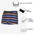 thumbnail image 3 of Fuzoiu Colorful Mexican Stripes Print Men's Ultra Breathable Underwear,No Riding Up Boxer Briefs with ComfortFlexible Waistband-Large, 3 of 5