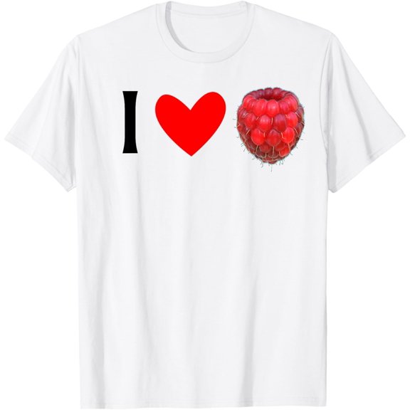 t-shirt I Love Raspberries Fruit Tshirt mens t shirt，white，women，funny，misfits，men，journey