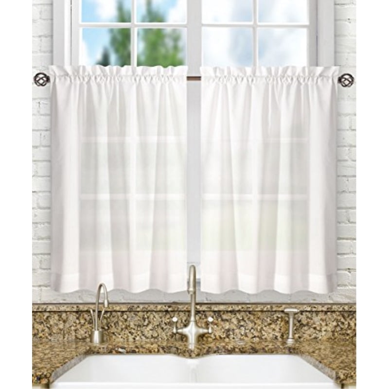 Ellis Curtain Stacey 56 By 24 Inch Tailored Tier Pair Curtains Ellis Curtain Stacey 56 By 24 Inch