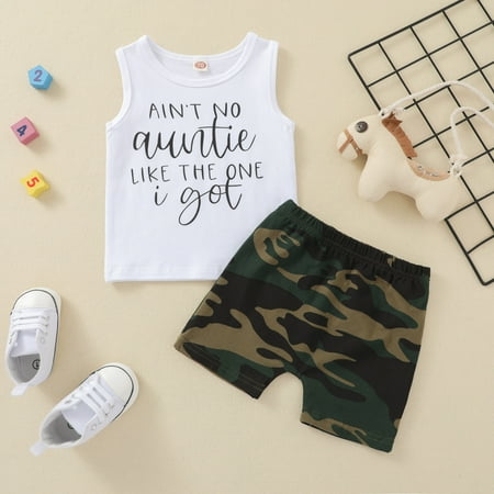 

Dooleck Daddys Girl Baby Clothes Infant Toddler Letter Vest Top Shorts Set Outfit