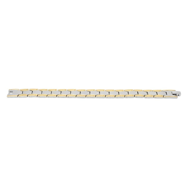 Bracelet de thérapie magnétique pour hommes et femmes, tendance, soulagement de la douleur, en alliage de zinc (argent et or)