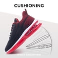 thumbnail image 4 of AOV Men's Tennis Shoe Sport Lightweight Athletic Running Sneaker BlackRed US 8, 4 of 5