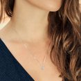 thumbnail image 4 of Gem Stone King 925 Sterling Silver Sky Blue Topaz Teardrop Pendant Necklace for Women (0.70 Cttw, Gemstone November Birthstone, Round 5MM, with 18 inch Silver Chain), 4 of 4