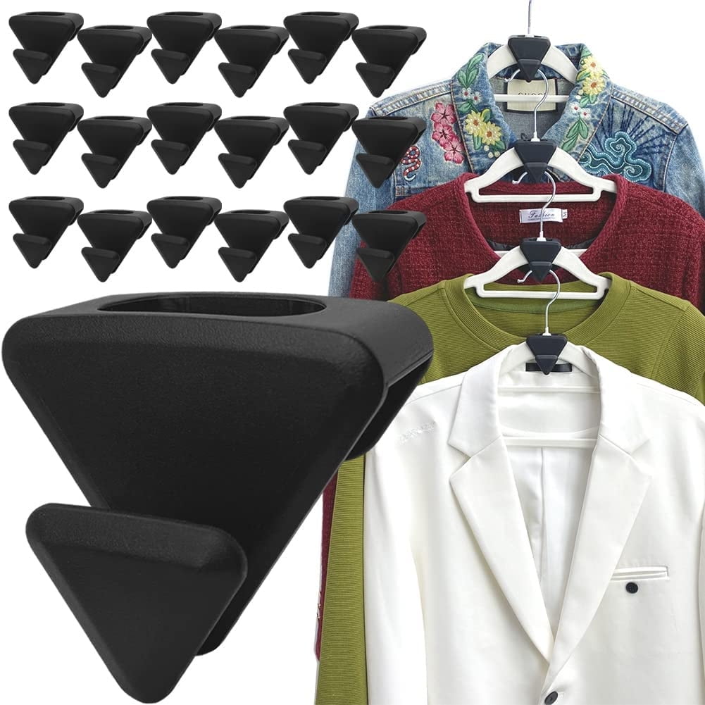 Space Saving Hanger Hooks, Clothes Hanger Connector Hooks to Create Up