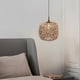 thumbnail image 4 of Conjunto de 3 Lámparas Colgantes de Mimbre Retro para Decoración del Hogar, 4 of 7