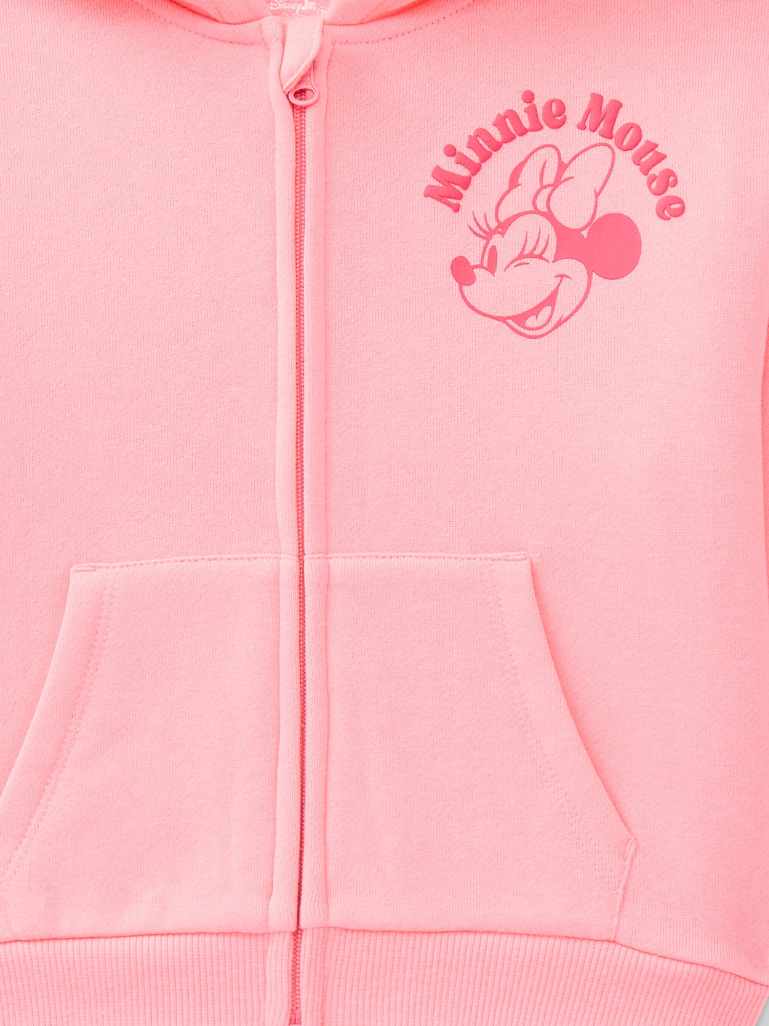 Minnie Mouse Toddler Girls' Full Zip Graphic Hoodie, Sizes 12M-5T
