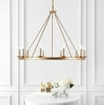 thumbnail image 3 of SAFAVIEH Telta 10 Light Industrial Adjustable Chandelier, Gold Painted, 3 of 8