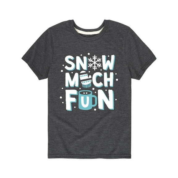 Instant Message - Snow Much Fun - Youth Short Sleeve Tee