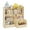 Wood-colored irregular-shaped drawer style, variant on Multifunctional Kids Toy Storage Organizer and Bookcase with 5 Open Cubbies and 2 Movable Drawers, Ideal for Playroom, Bedroom, Nursery, and Living Room – Log Color Flat Drawer