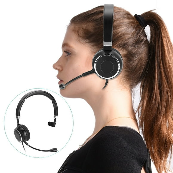 Casque de Communication, Casque, Durabilité Casque d'Ordinateur à Commande Filaire USB, Clavardage Clair Conçu pour Clavarder en Ligne, pour Ordinateur, pour Bureau,