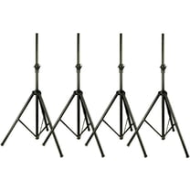 4 MR DJ SS300B Pro Audio DJ Heavy Duty Tripod Speaker Stands
