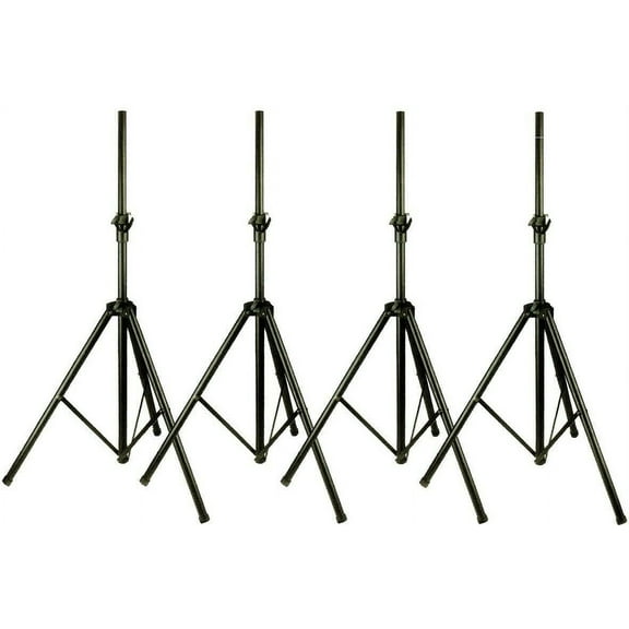 4 MR DJ SS300B Pro Audio DJ Heavy Duty Tripod Speaker Stands