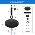 thumbnail image 2 of Base para paraguas Market Simple Deluxe Heavy Duty de 14 kg, color negro, 2 of 7