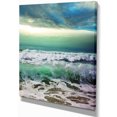 thumbnail image 2 of Green Foaming Waves and Blue Sky, 2 of 3