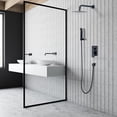thumbnail image 7 of Raeren Complete Shower System in Matte Black with Rough-In Valve with 8 In. Square Rain Shower Head, 7 of 7