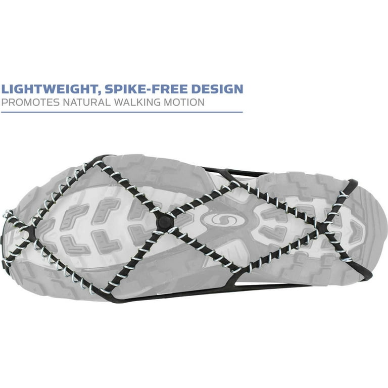 Yaktrax Pro Traction Cleats, 360° Stability, Steel Coils for Snow