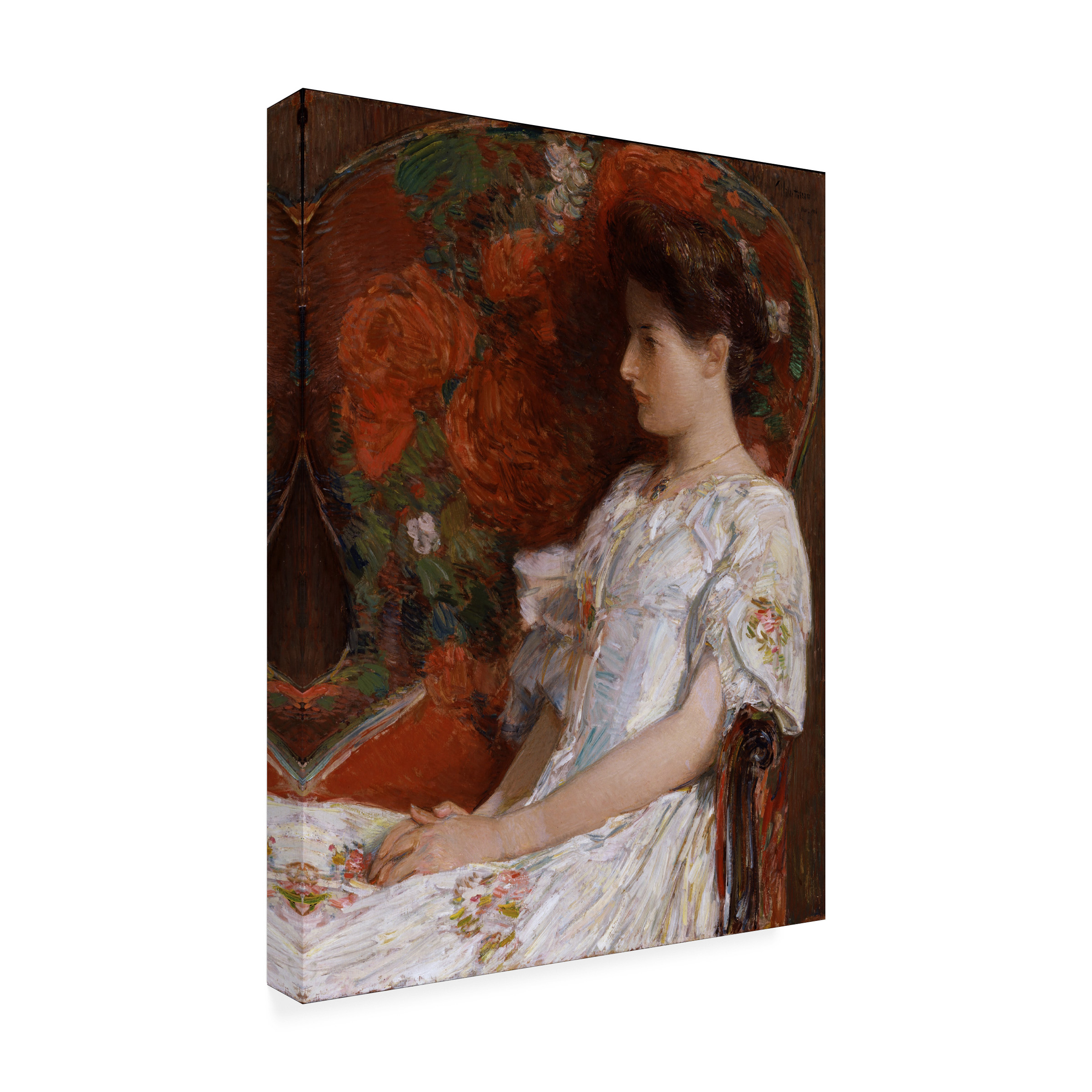 Childe Hassam 'The Victorian Chair' Canvas Art