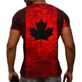 thumbnail image 6 of UVEASISHA Men's Independence Day Shirt Athletic Casual Short Sleeve Patriotic T-Shirts Big and Tall Fashion Cross Printed Graphic Tees Birthday Gift for Husband Red 3XL, 6 of 9