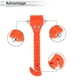 thumbnail image 5 of Martillo de Seguridad Universal para Automóviles Unique Bargains, Rompevidrios, Herramienta de Escape Urgente, Negro y Rojo, 5 of 6