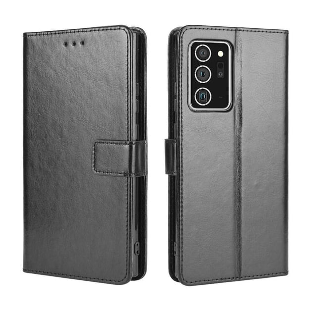 Funda tipo libro para Samsung Galaxy Note 20 Ultra 5G, cartera todo‑en‑uno, funda multifuncional con tarjetero y correa de muñeca desmontable