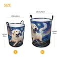 thumbnail image 2 of Lsque Vintage Starry Sky Puppy pattern Laundry Hamper Basket, Tall Woven Rope Hamper Basket for Clothes, Lightweight Storage Basket, Collapsible Waterproof-, 2 of 8