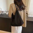 thumbnail image 4 of Bolso Tipo Cubo Hombro para Mujer Gamuza Gran Capacidad Moderno Con Hobo Bolsillo, 4 of 9