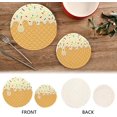 thumbnail image 4 of GZHJMY Ice Cream Texture Trivets Pot Holders Set of 2, Hot Pads, Table Mats,Placemats Set for Cooking and Baking, Cotton Braided Hot Pads, 7.09"+9.45", 4 of 7