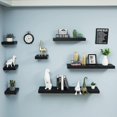 thumbnail image 7 of WELLAND 60 inch Mission Floating Shelves Wall Mounted Shelves Display Rack, 59 7/8"L x 9 1/4"D x 2"T, Black, 7 of 7