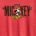 thumbnail image 3 of Disney - Mickey & Friends - Mickey Sits on a Log Playing Music - Camping - Women's Short Sleeve Graphic T-Shirt, 3 of 5