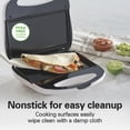 thumbnail image 4 of Hamilton Beach Hot Sandwich Maker, Nonstick Cooking Surface, White, 4 of 8
