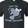 thumbnail image 4 of Inktastic Save the Chubby Mermaids with Cute Manatees T-Shirt, 4 of 5