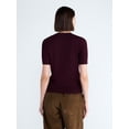 thumbnail image 3 of Free Assembly Women's and Women's Plus Embellished Cozy Yarn Sweater with Short Sleeves, Sizes XS-4X, 3 of 5