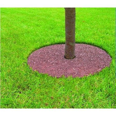 Mr. Garden Tree circumference 5 Years Guaranteed Tree Ring Tree Mulch Protection Weed Mat, 30 Inch-Dia, Different Colors for Both Sides, 5 (Best Tool For Moving Mulch)