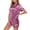 Purple, variant on Azrian Womens Pajamas,Women's Casual Homewear Short-Sleeve Tops Shorts Color Night Pajamas Suits Size,Dark Blue on