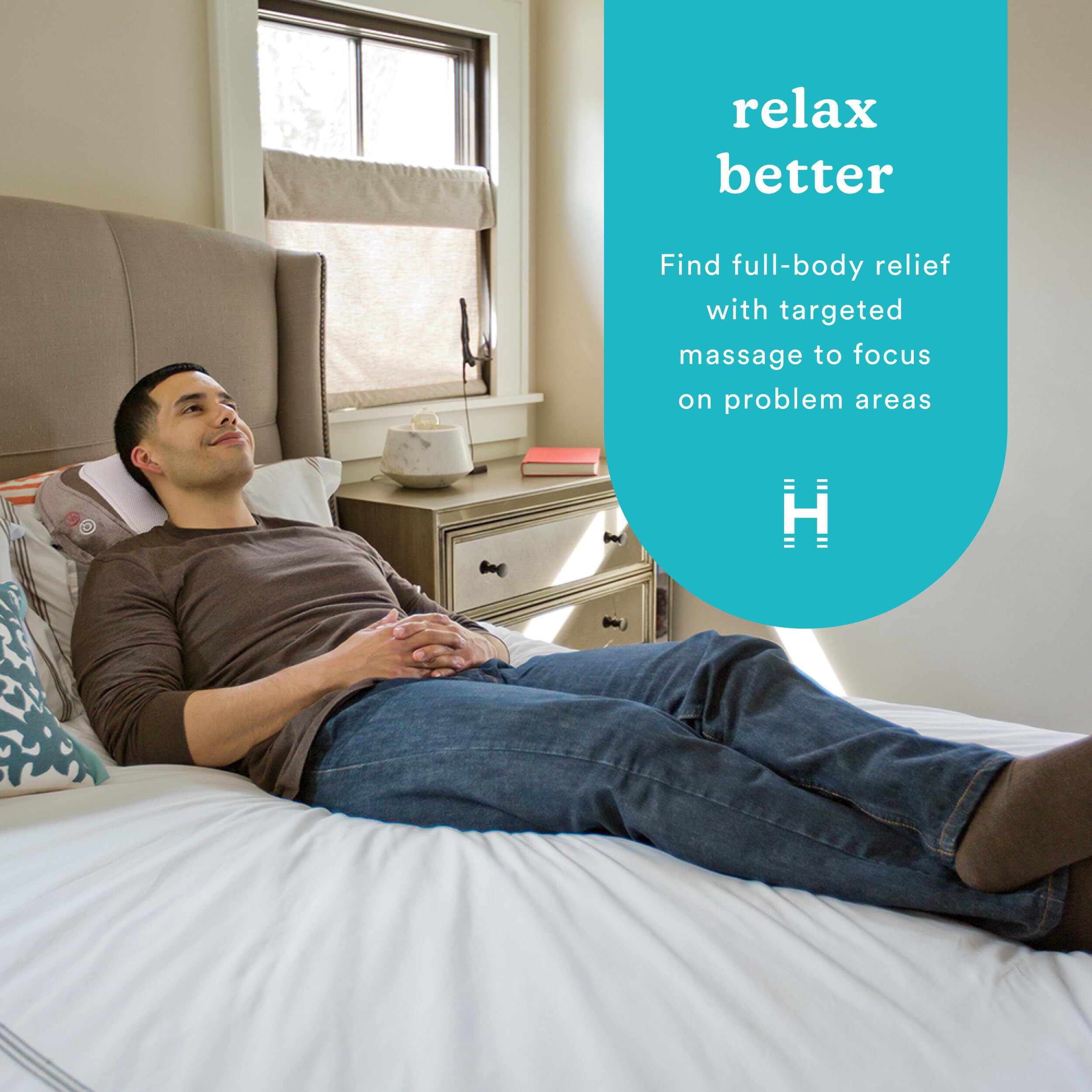 homedics vibration massage bath pillow HoMedics 3D Shiatsu and Vibration Massage Pillow Heated Back and Neck  Massager