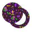 thumbnail image 2 of Naloa Mardi Gra2 Round Bar Stool Cushion Cover 12-14 inch, Fits Kitchen, Office, Restaurant Chairs - 12 inch, 2 of 7
