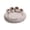 Gray, variant on VANLOFE Plush Pet Beds for Dogs Soft Big Plush Cushion Washable Dog Beds Self-Warming Sleeping Bed for Dogs 60*60cm/23.6*23.6in Gray