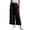Black Pants, variant on Women Casual Wide Leg Pants For Relaxed Fit Summer Trousers With Fringe Detail And Cropped Relaxed Fit Ladies Solid Color Dailywear