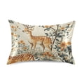 thumbnail image 7 of Yayeee Pillowcase Standard Size Set of 2 Satin Wrinkle Resistant Pillow Case, Deer Pattern, 7 of 7