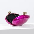 thumbnail image 5 of CAILDANL Shell Shape Acrylic Clutch Trendy Metallic Acrylic Evening Bag Shiny Egg Purses and Handbags for Women Wedding Party, 5 of 6