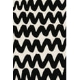 thumbnail image 2 of Treechild 11x14 Black Ornate Wood Framed with Double Matting Museum Art Print Titled - Thick Waves Pattern, 2 of 4
