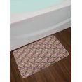 thumbnail image 2 of Damask Bath Mat, Continuous Baroque Floral Ornaments Gradient Romantic Tones Illustration, Plush Bathroom Decor Mat with Non Slip Backing, 29.5" X 17.5", Grey Pale Rose Peach, by Ambesonne, 2 of 2