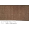 thumbnail image 3 of Custom Size Runner Rug Solid Design Mocha Color 26 or 31 inch Wide Pick Your Length Non-Slip Rubber Backing Stair Runner, 3 of 6