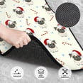thumbnail image 3 of Lsque Tapis de Sol 4 Pcs Imprimé Chien Carlin de Noël, Doublures en Caoutchouc Résistantes, Design Antidérapant, Protection Automobile Toutes Saisons, Véhicules, Voitures, Camions et SUV, 3 of 7