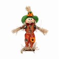 thumbnail image 2 of Set of 2 Fall Standing Scarecrow Dolls Thanksgiving Harvest Porch Decor with Sunflower and Hat, 2 of 3