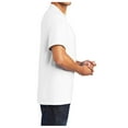 thumbnail image 3 of Men's Core Blend Cotton/Polyester Pocket Tee White 5X-Large, 3 of 4