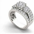 thumbnail image 2 of 2 Carat T.W. Diamond 10kt White Gold Three-Stone Round-Shape Cluster Engagement Ring, 2 of 5