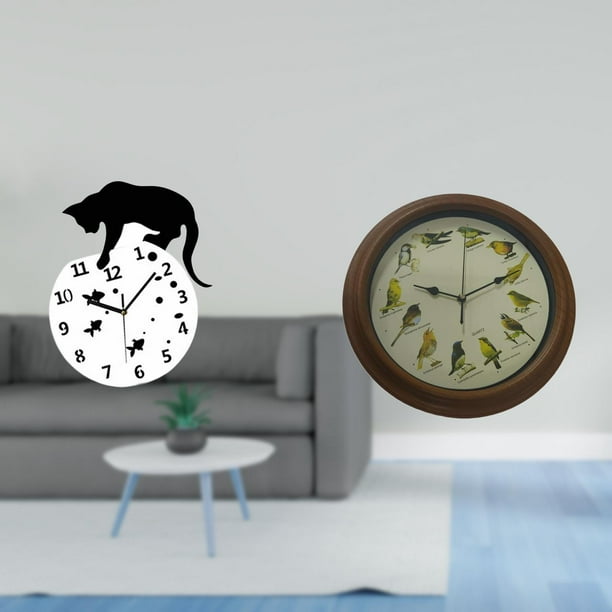 Reloj de pared,Reloj de pared de gato para sala de estar