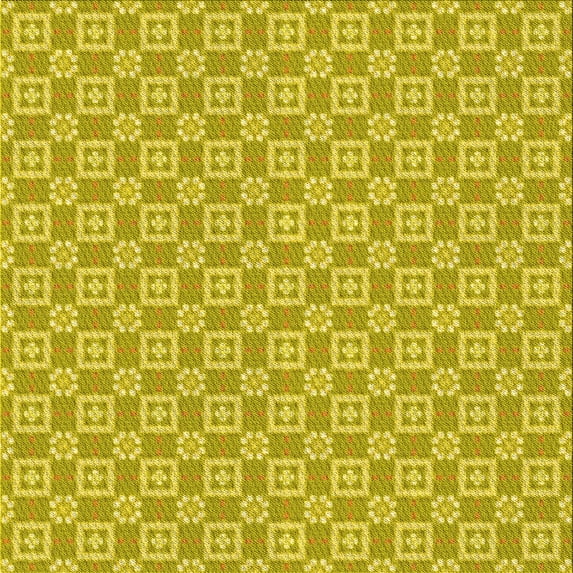 Ahgly Company Indoor Square Patterned Banana Yellow Area Rugs, 8' Square